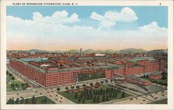 Plant of Remington Typewriter Postcard
