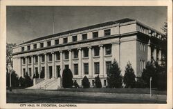 City Hall in Stockton Postcard