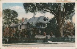 A Home on Charles Avenue Postcard