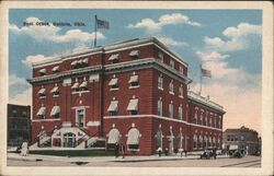 Post Office, Guthrie, Okla Postcard