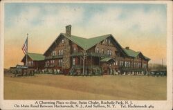 Swiss Chalet Rochelle Park NJ Postcard