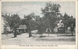 Tourist Auto Park, Colusa County Postcard