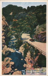 Road to Alum Rock Park Postcard