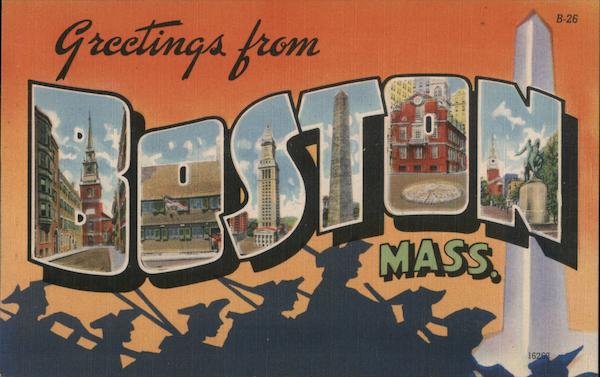Greetings from Boston Massachusetts