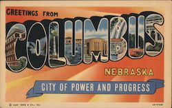 Greetings from Columbus Postcard