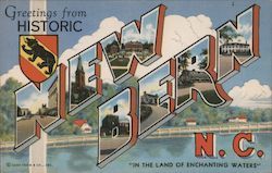 Greetings from New Bern Postcard