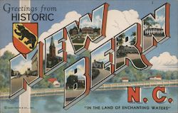 Greetings from New Bern North Carolina Postcard Postcard Postcard