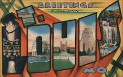 Greetings from St. Louis Missouri Postcard Postcard Postcard