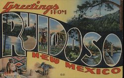 Greetings from Ruidoso New Mexico Postcard Postcard Postcard