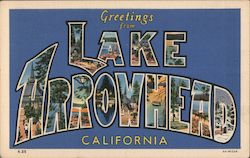 Greetings from Lake Arrowhead California Postcard Postcard Postcard