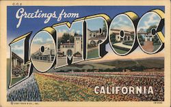 Greetings from Lompoc California Postcard Postcard Postcard