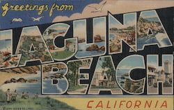 Greetings from Laguna Beach Postcard