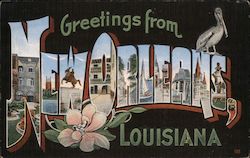 Greetings from New Orleans Louisiana Postcard Postcard Postcard