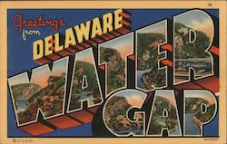 Greetings from Delaware Water Gap Postcard