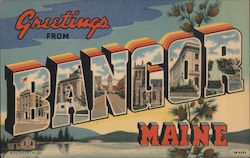 Greetings from Bangor Postcard