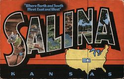 Greetings from Salina Postcard