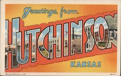 Greetings from Hutchinson Kansas Postcard Postcard Postcard