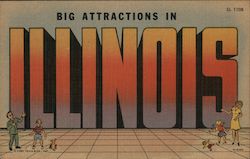 Greetings from Illinois Postcard