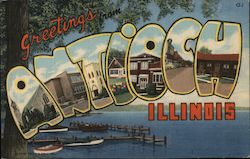 Greetings from Antioch Illinois Postcard Postcard Postcard