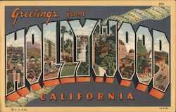 Greetings from Hollywood Postcard