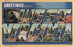 Greetings from West Virginia Postcard