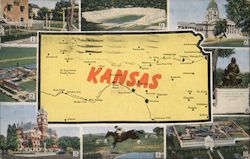 Greetings from Kansas Postcard Postcard Postcard