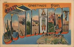 Greetings from Southwest United States Arizona Postcard Postcard Postcard
