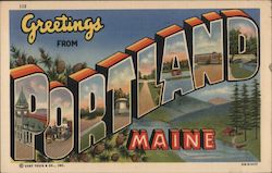 Greetings from Portland Postcard
