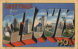 Greetings from St. Louis Postcard