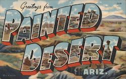 Greetings from Painted Desert Postcard