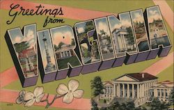 Greetings from Virginia Postcard Postcard Postcard