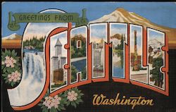 Greetings from Seattle Postcard
