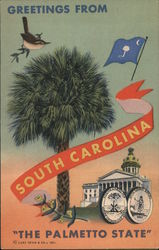 Greetings from South Carolina Postcard