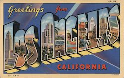 Greetings from Los Angeles Postcard