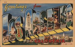 Greetings from Los Angeles Postcard
