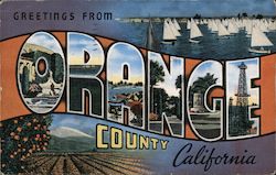 Greetings from Orange County Postcard