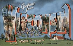 Greetings from Wisconsin Postcard