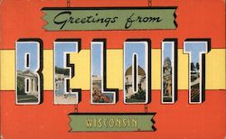 Greetings from Beloit Wisconsin Postcard Postcard Postcard