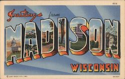 Greetings from Madison Postcard