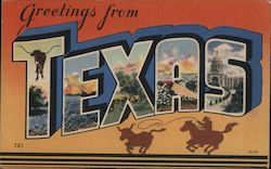 Greetings from Texas Postcard