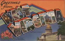 Greetings from West Virginia Postcard