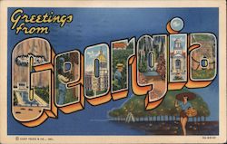 Greetings from Georgia Postcard
