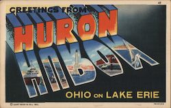 Greetings from Huron Ohio Postcard Postcard Postcard