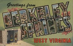 Greetings from Berkeley Springs Postcard