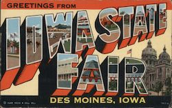 Greetings from Iowa State Fair Postcard