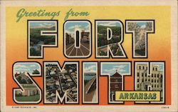 Greetings from Fort Smith Arkansas Postcard Postcard Postcard