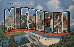 Greetings from Missouri Postcard