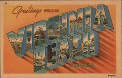 Greetings from Virginia Beach Postcard