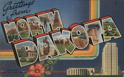 Greetings from North Dakota Postcard