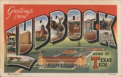 Greetings from Lubbock Postcard